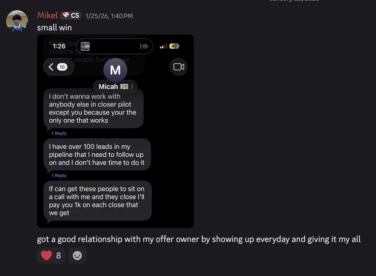 Student win screenshot