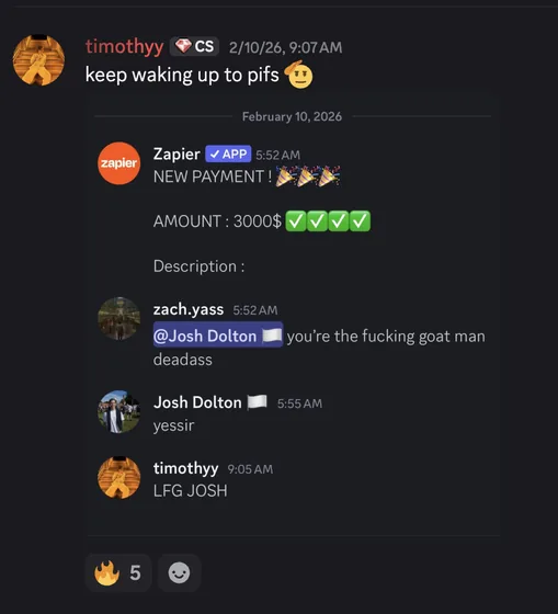 Student win screenshot